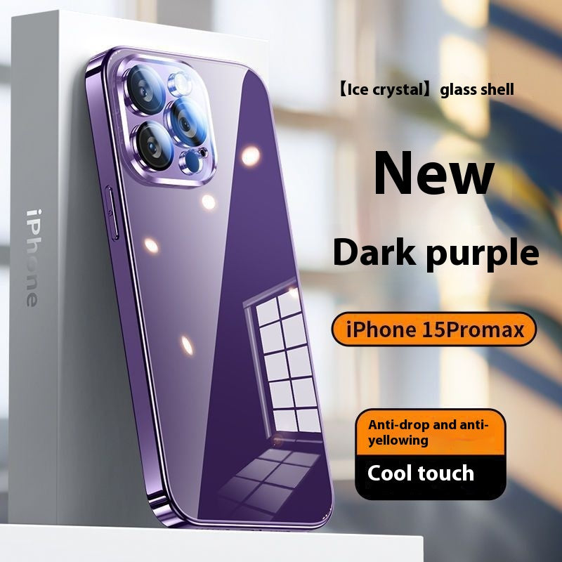 Mirror Plating Glass Phone Case All-inclusive Lens Drop-resistant Protective Cover