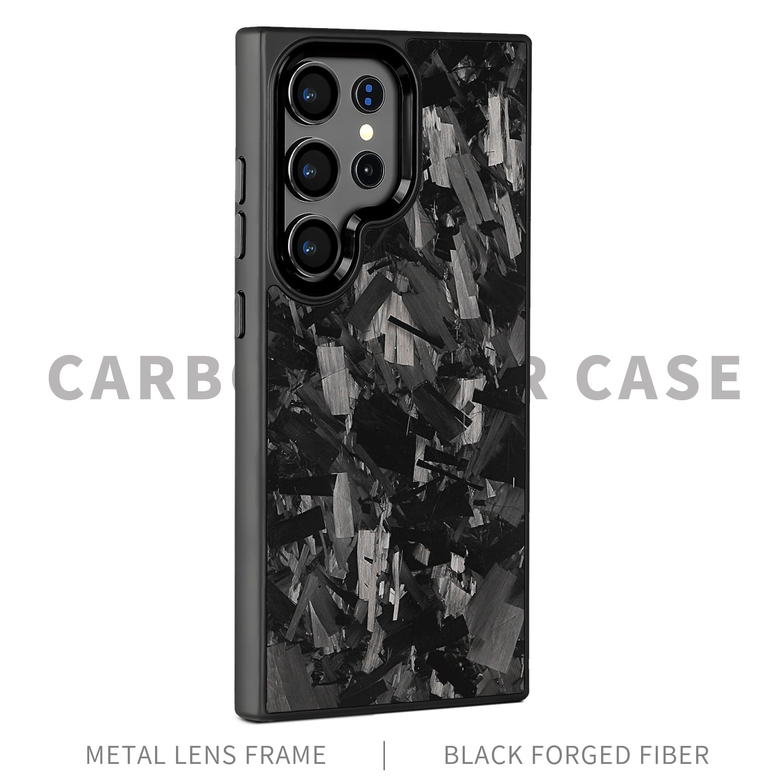 Magnetic Forged Carbon Fiber Shell Phone Case Protective Sleeve
