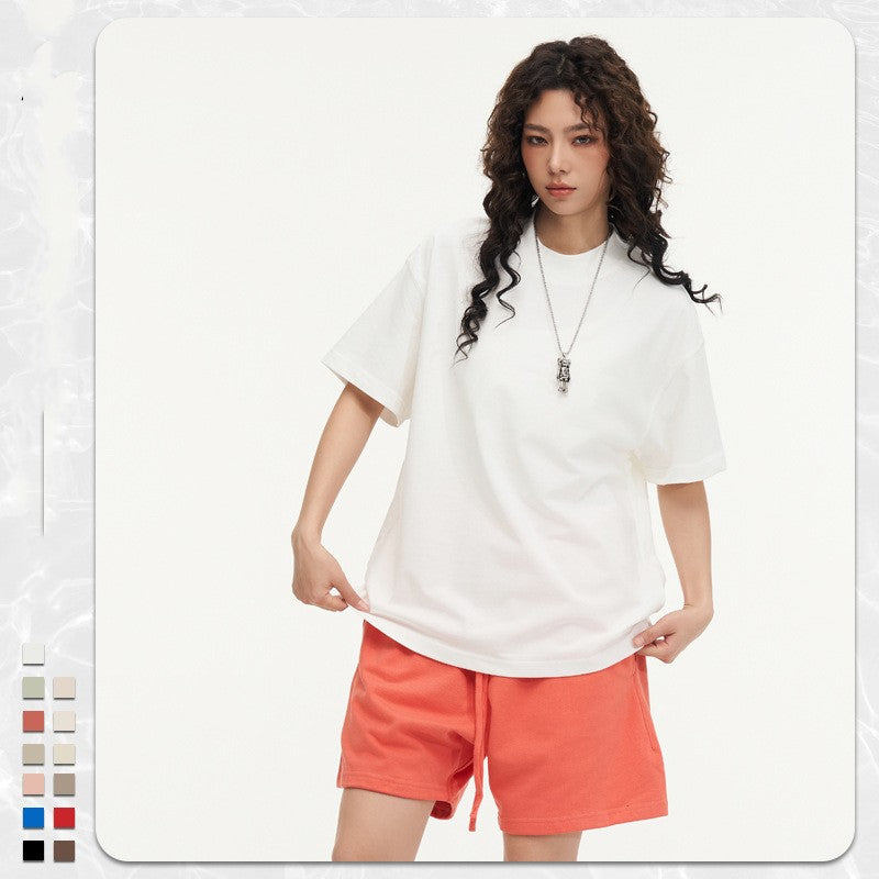 270g Heavy Cotton T-shirt Loose Solid Color