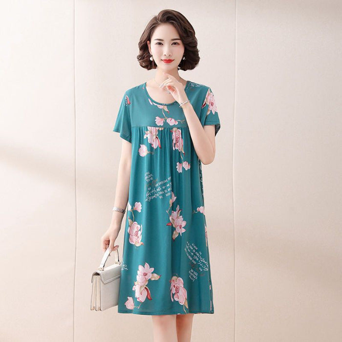 Summer Pajamas Plant Flower Dress