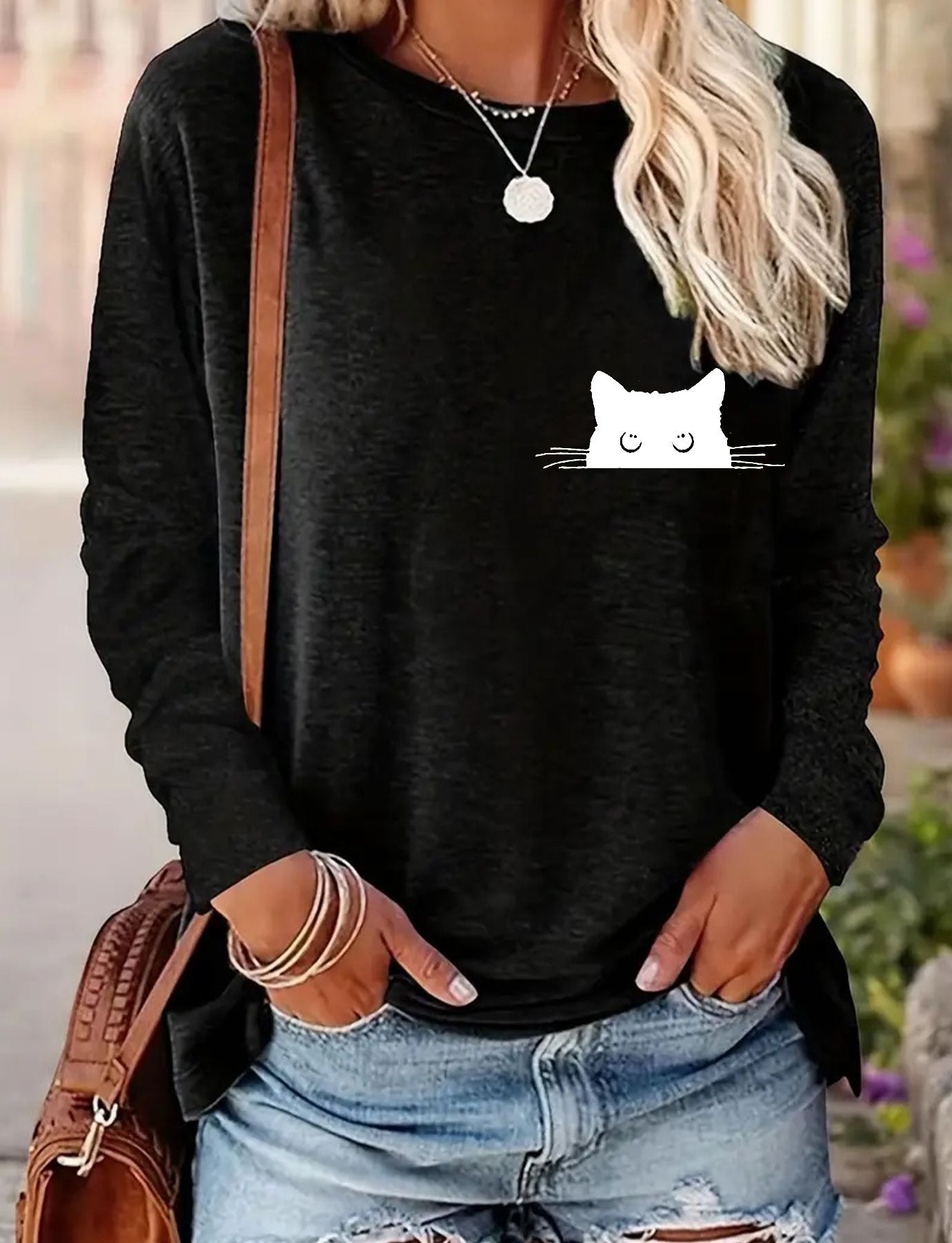 Women's Casual Long-sleeved Spring And Autumn T-shirt