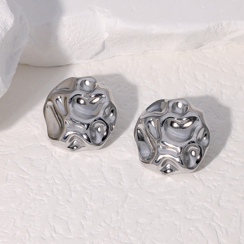 Stainless Steel Studs Irregular Folds