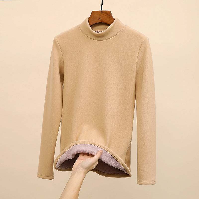 Thickened Inner Wear High-grade Black Collar Warm