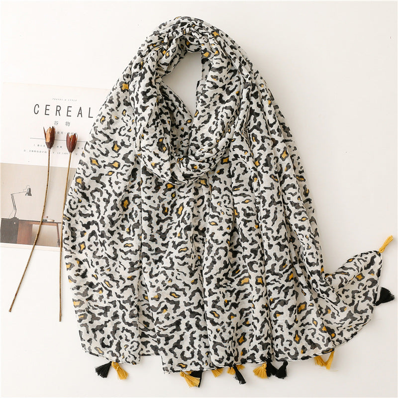 Creative Chinese Style Cotton And Linen Scarf