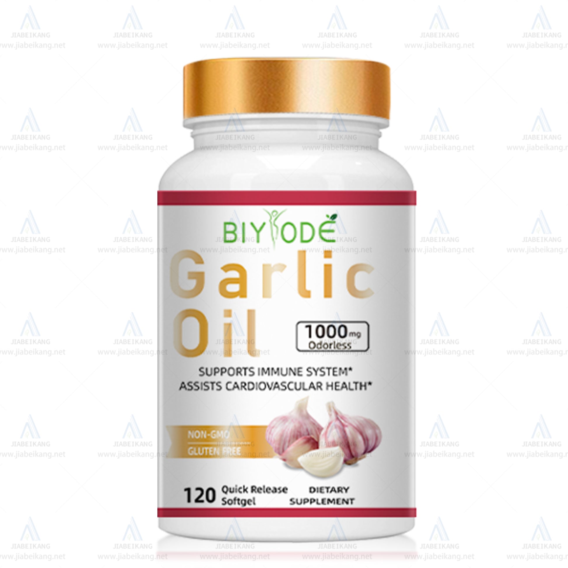 Biyode Wholesale Odorless Garlic Softgel Supplement Bulk Supply