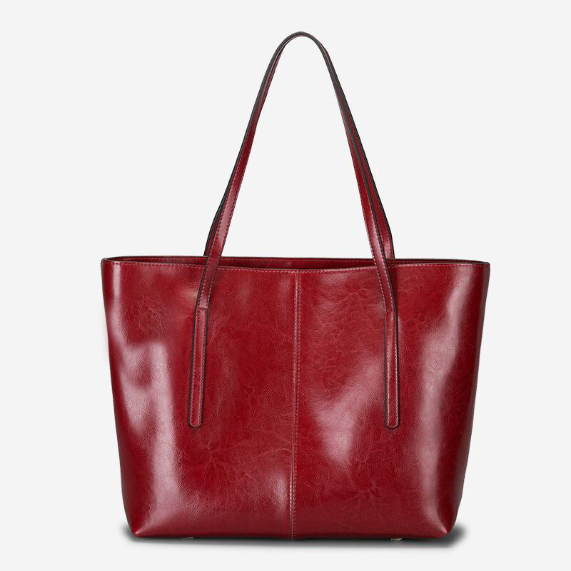 New Women's Fashion Shoulder Cowhide Large Capacity Women's Bag