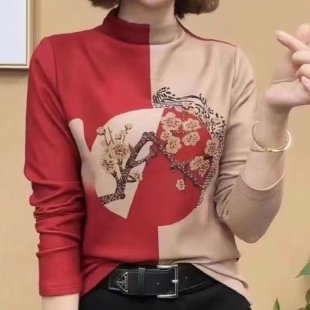 Turtleneck Fashion Top For Women