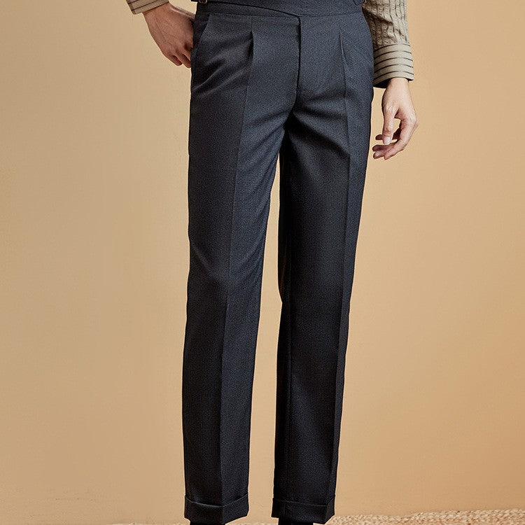 Men's Casual Straight-leg Suit Pants