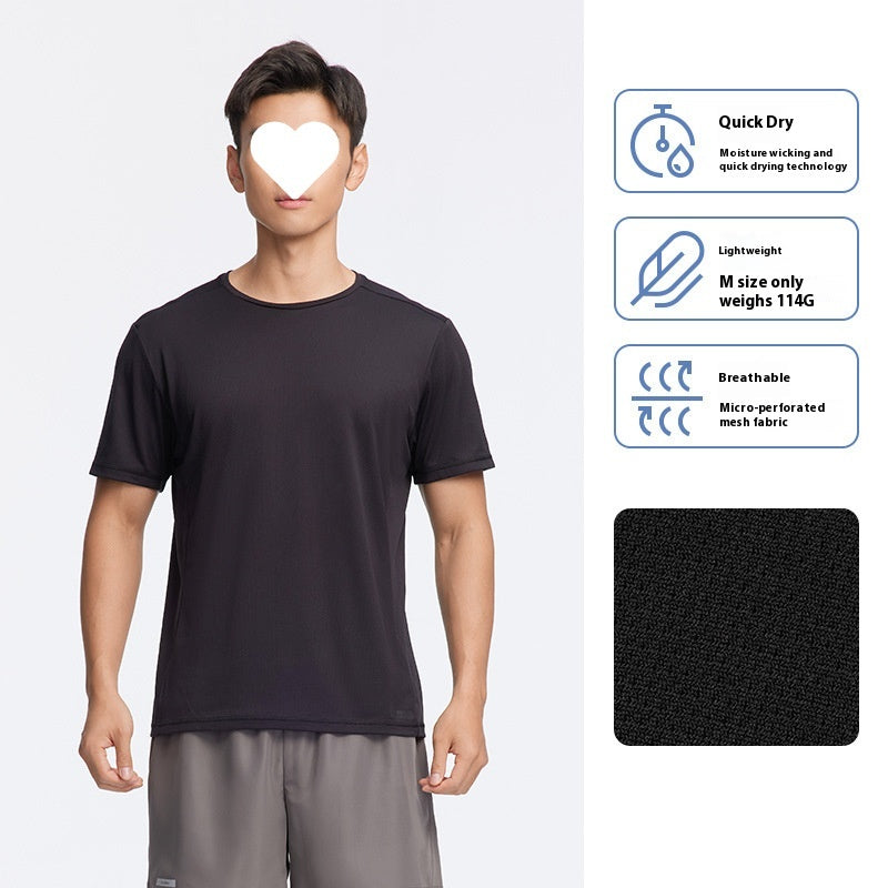 Men's Sports And Fitness Running Quick-drying Breathable T-shirt