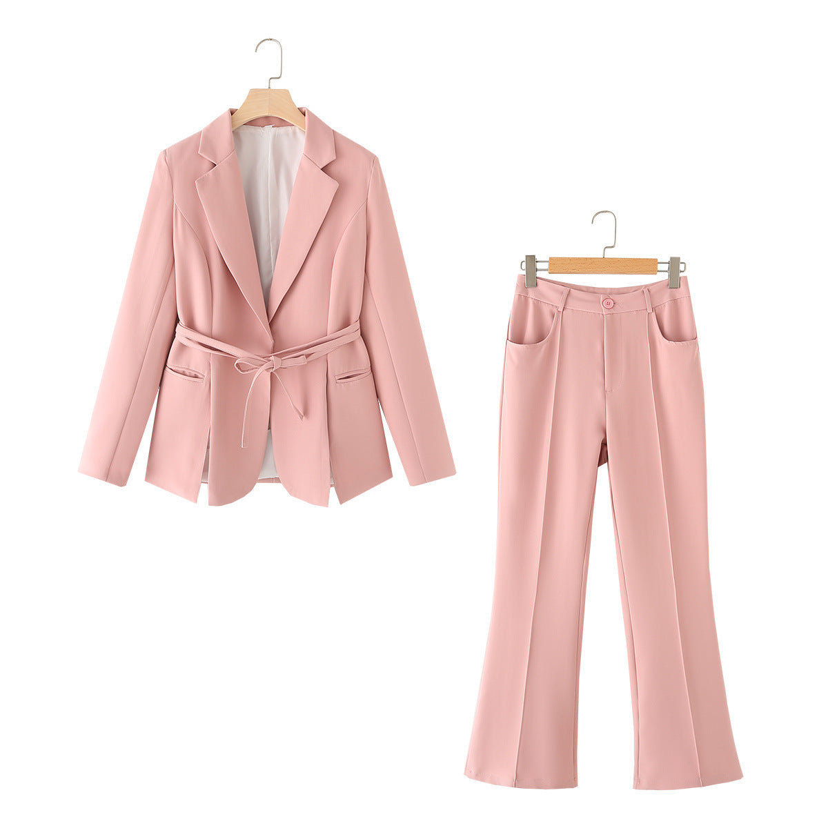 Spring And Summer New Fashion Temperament Series Belt Suit Pants Suit