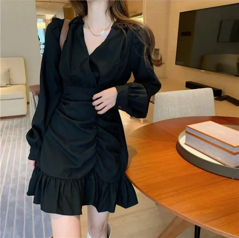 Women's Waist Slimming Temperament Dress