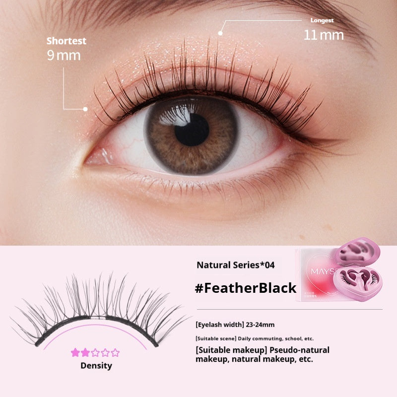 Meixi Soft Magnetic False Eyelashes Heart-shaped Integrated Soap Holder