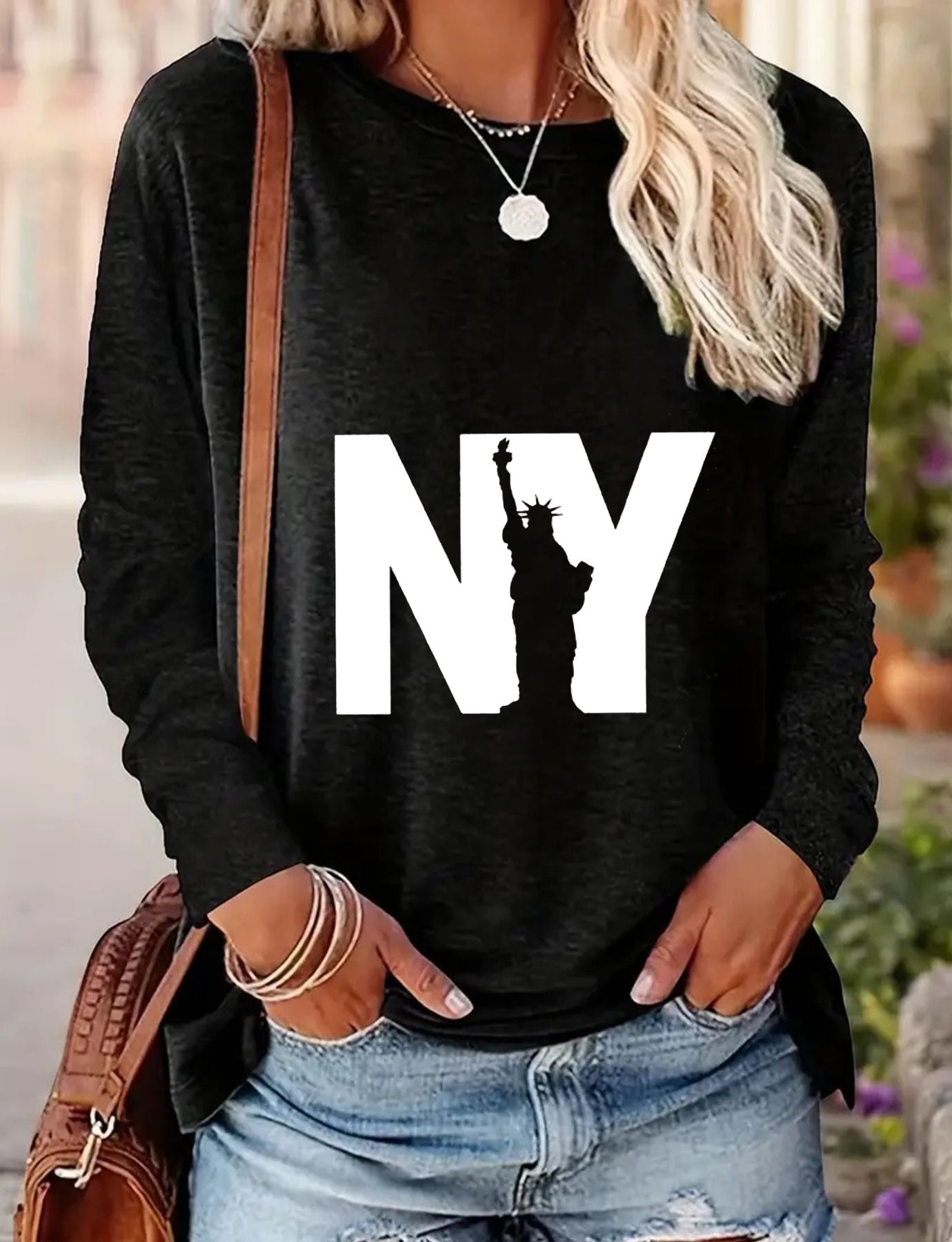 Women's Casual Long-sleeved Spring And Autumn T-shirt