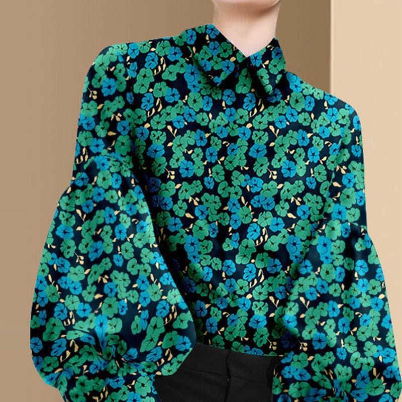 Ladies Floral Shirt Women's Design Sense