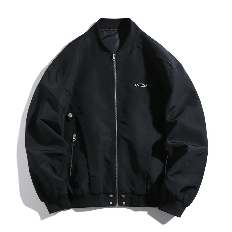 Side Loose-leaf Design Pilot Jacket Jacket