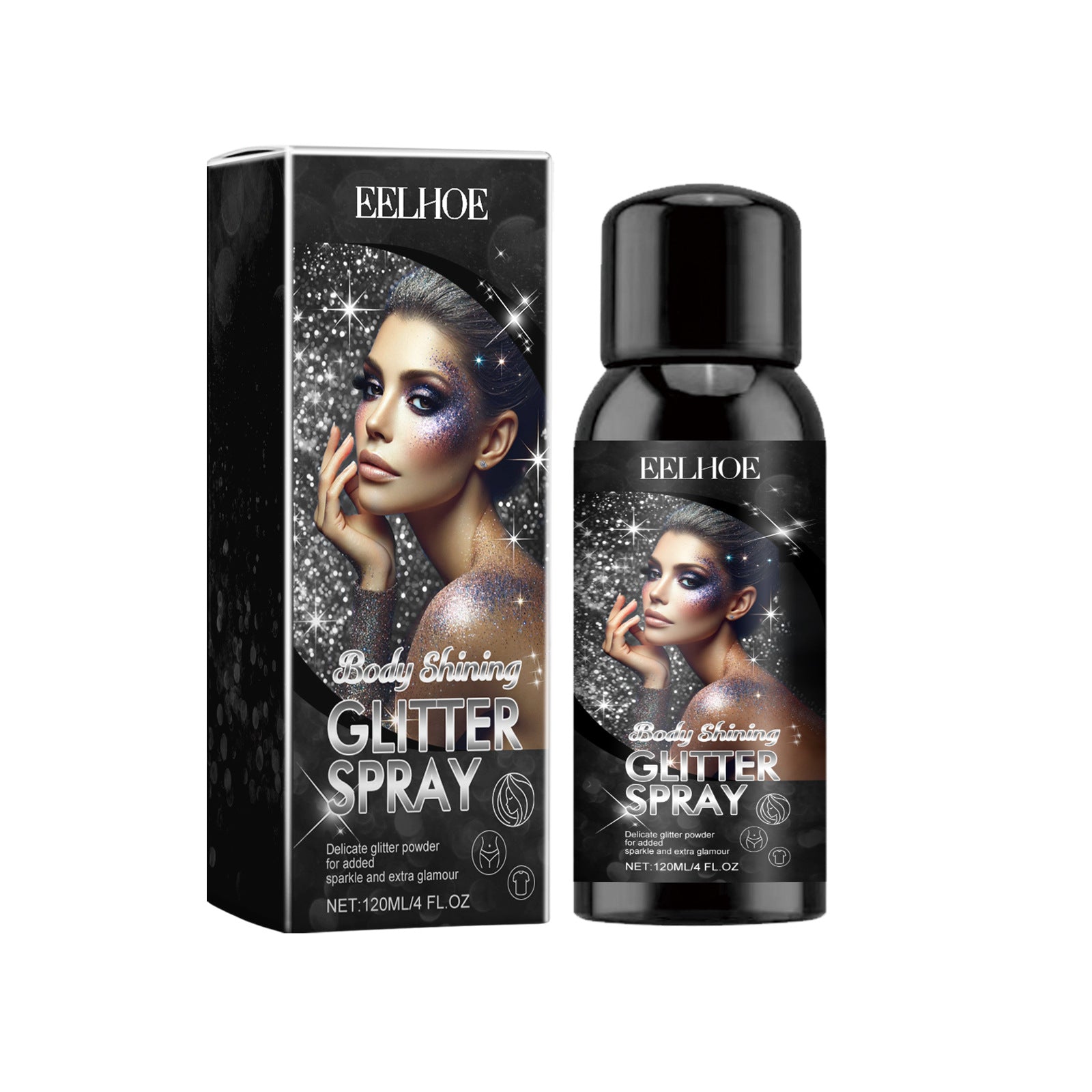 Stage Makeup Glitter Spray Natural Three-dimensional