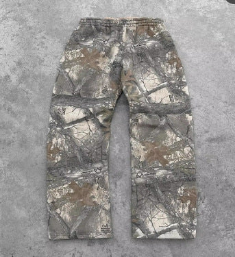 Leaves Camouflage 3D Printed Casual Pants For Men