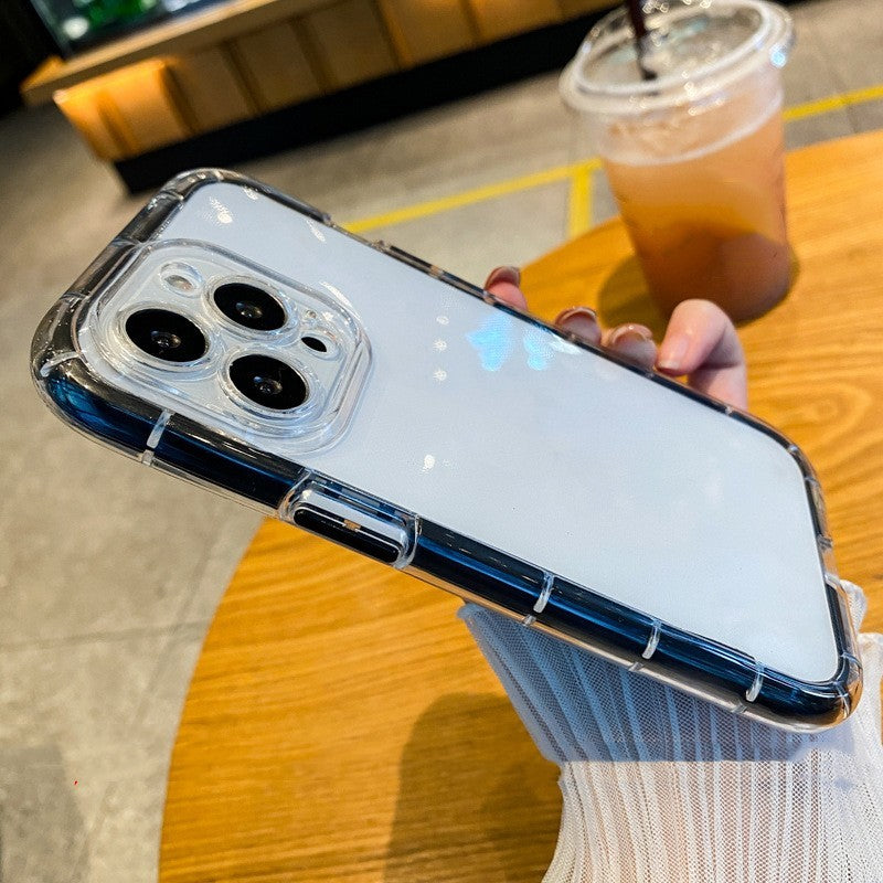 Transparent Candy TPU Color-contrast Fall-proof Protective Sleeve