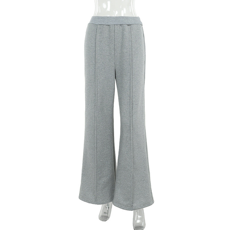 High Waist Straight Wide Leg Casual Sweatpants