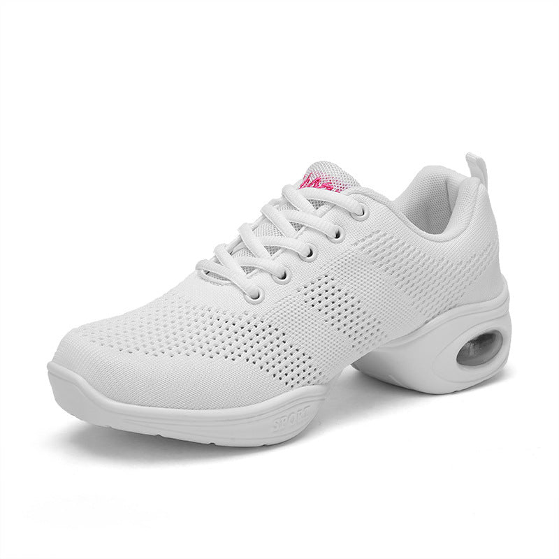 Women's Summer Breathable Fly Woven Mesh Soft Bottom Dancing Shoes