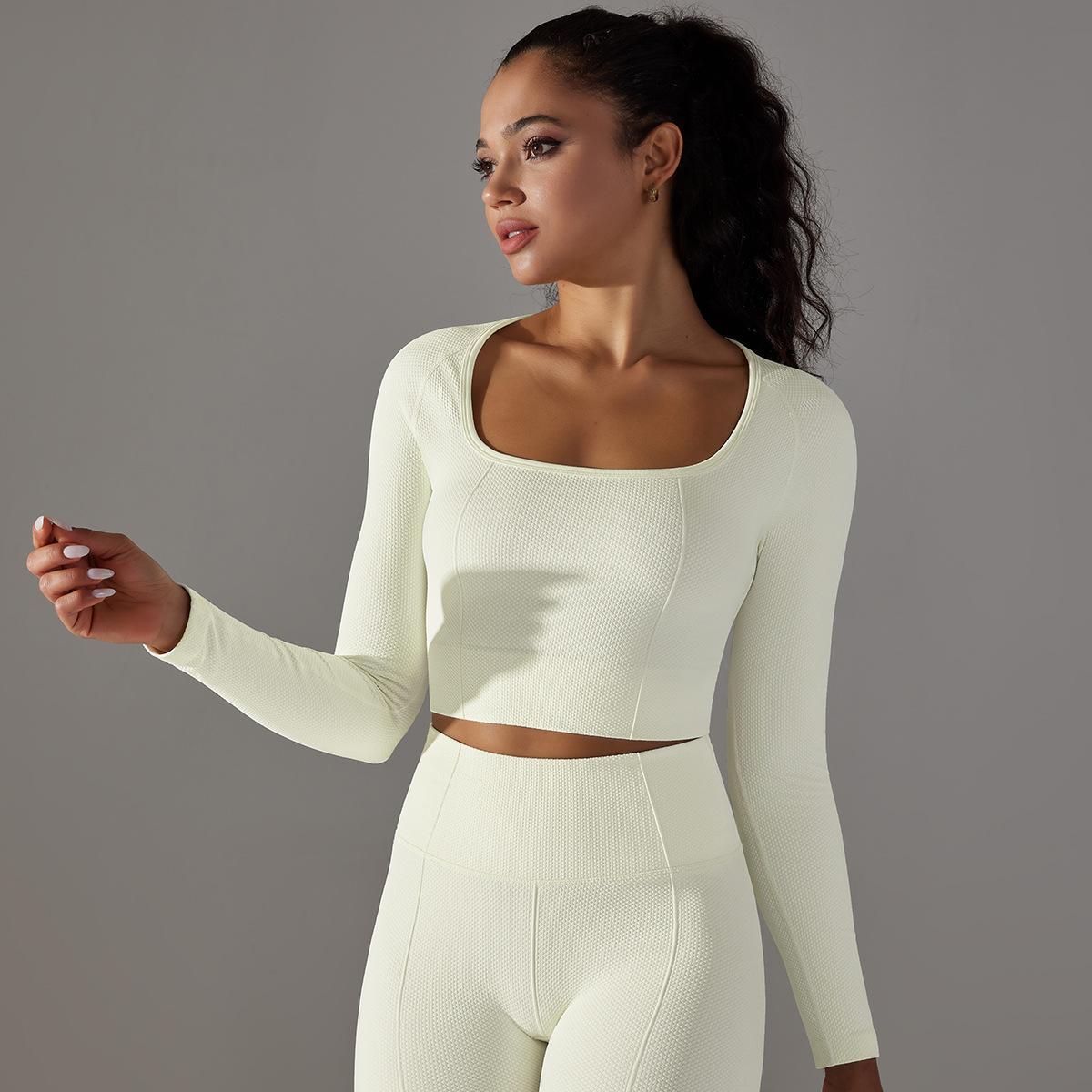 Knitted Long Sleeve Yoga Wear