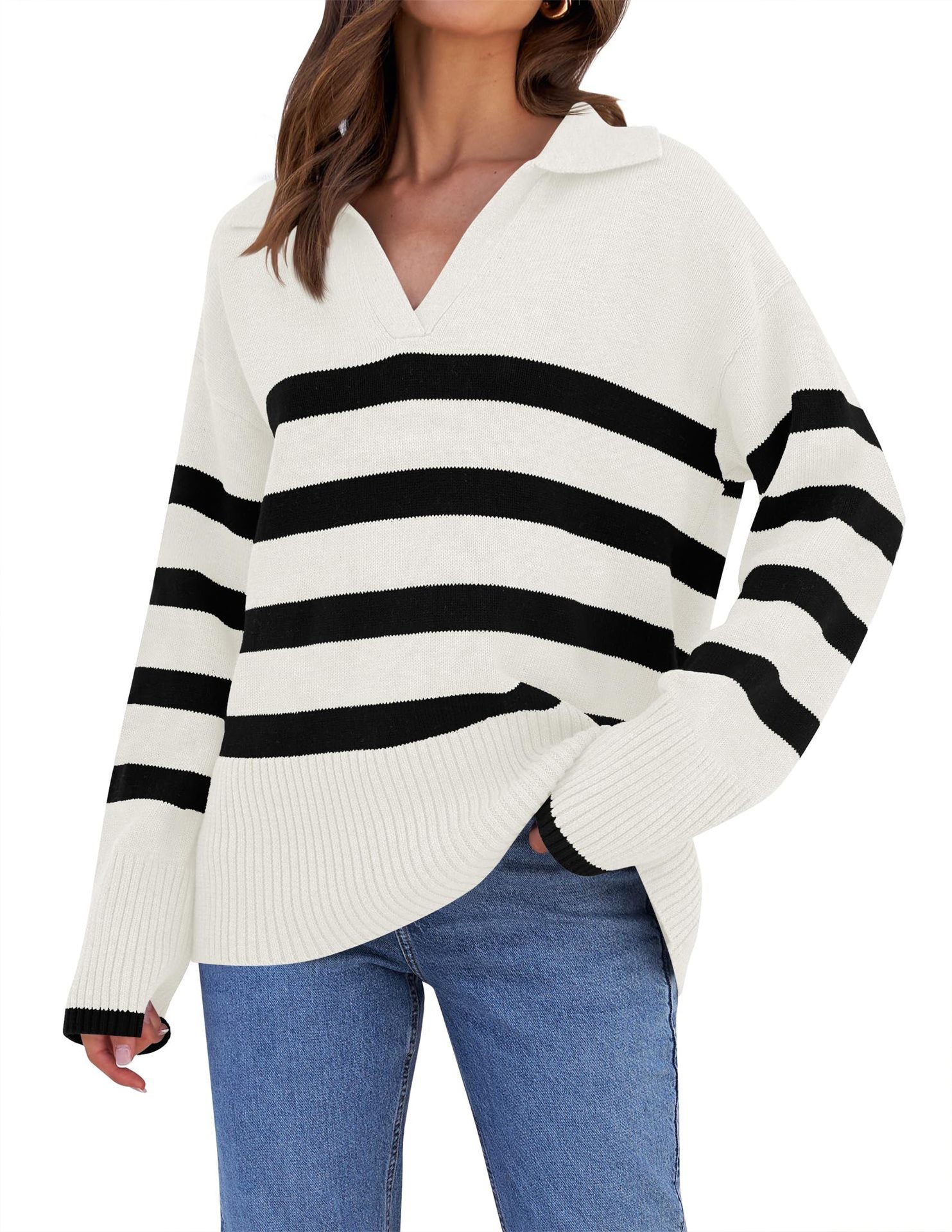 Women's Basic Loose Long Sleeve Autumn And Winter Sweater