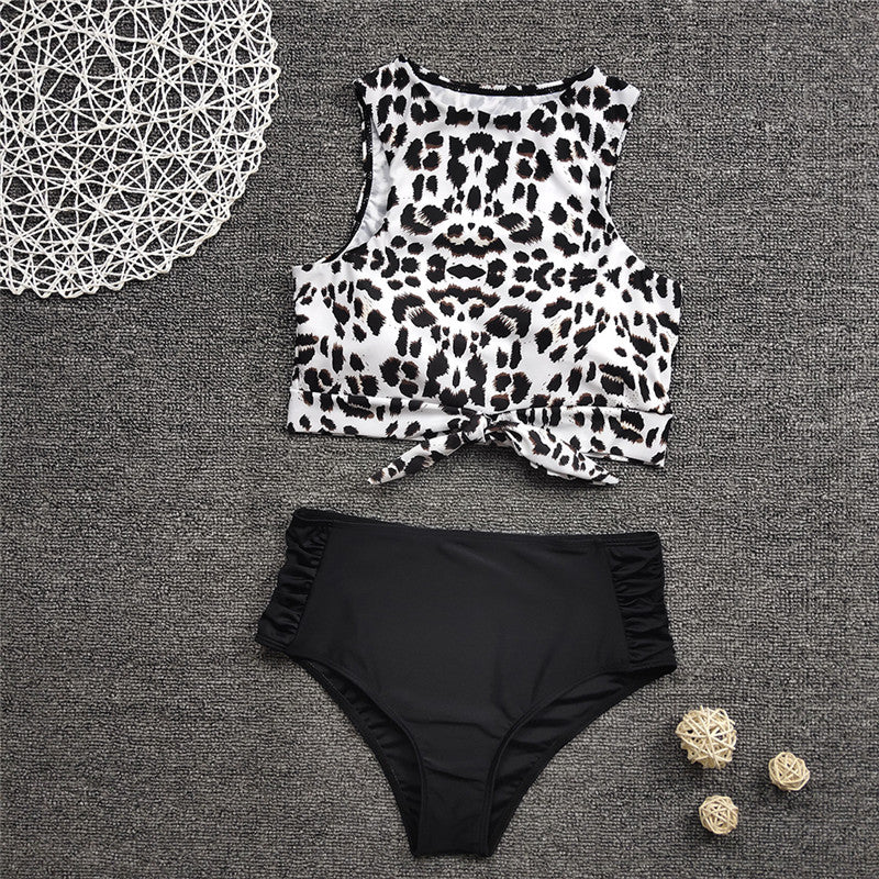 Swimsuit Leopard Print Bikini Europe And America