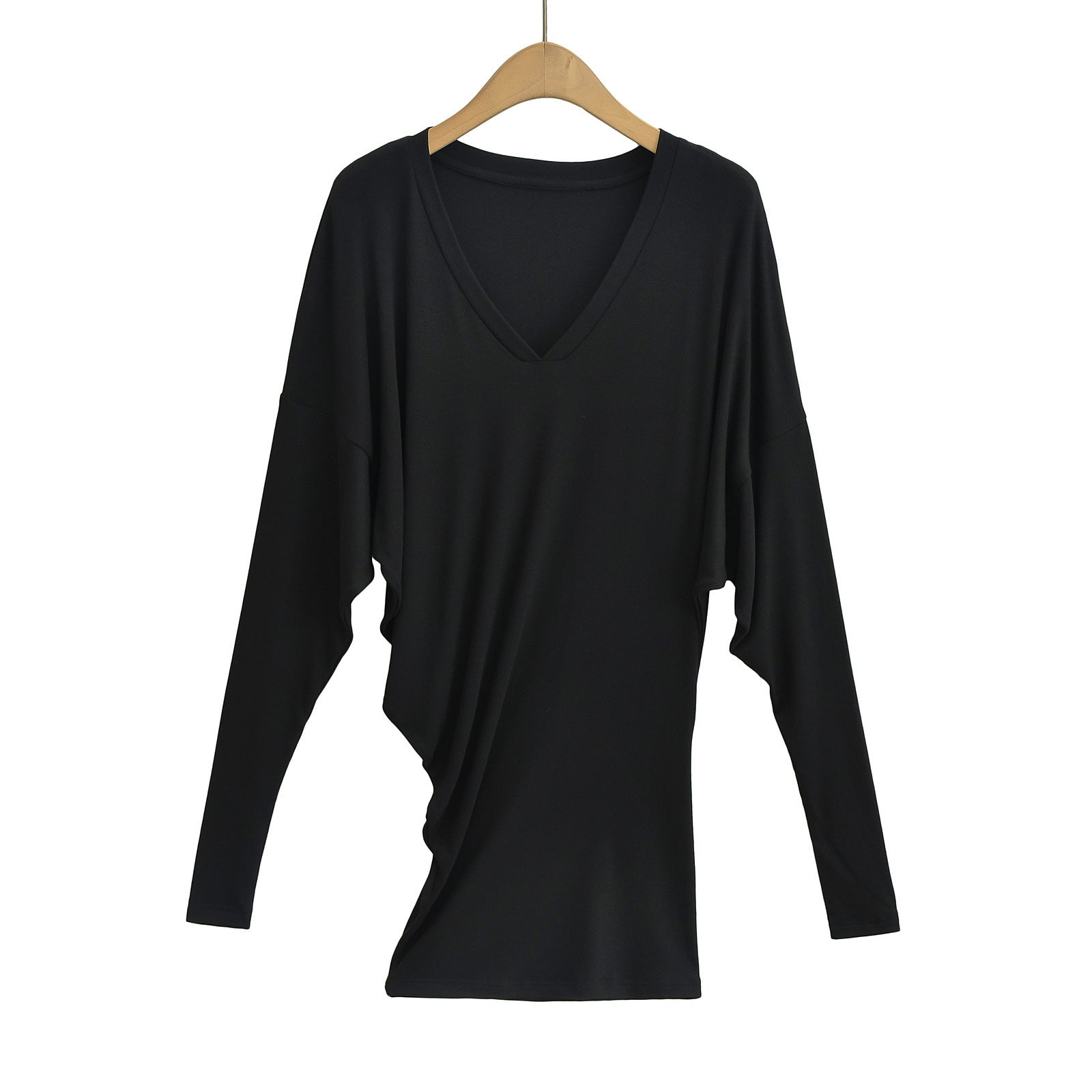 Women's American-style V-neck Irregular Loose Long Sleeve