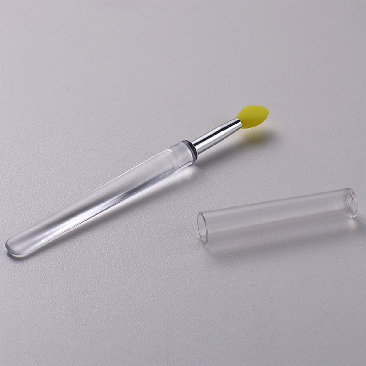 Reusable Silicone Lip Brush Set For Lipstick, Gloss, Balm, Mask & Scrub - Hygienic Caps, 8 Colors