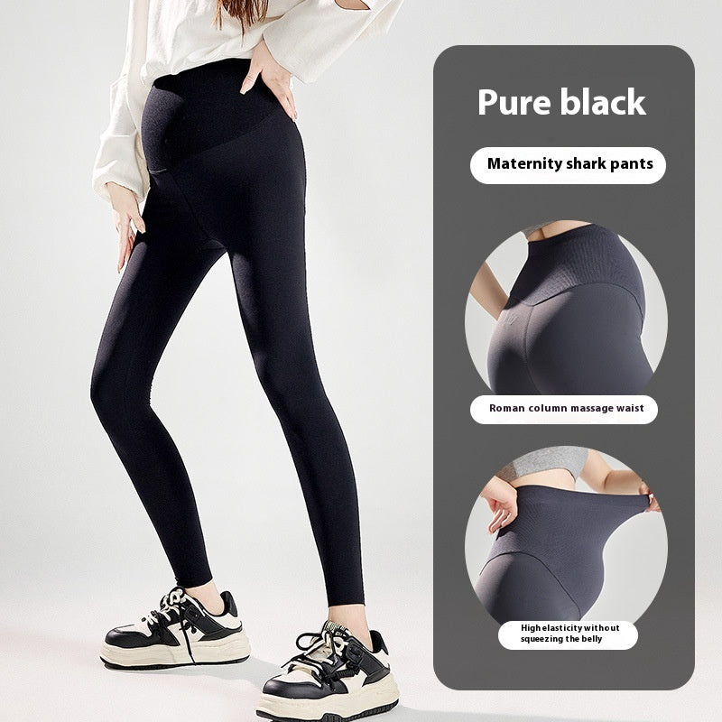 Pregnant Women Outwear Winter Wear Seamless Belly Support Sanding Yoga Pants