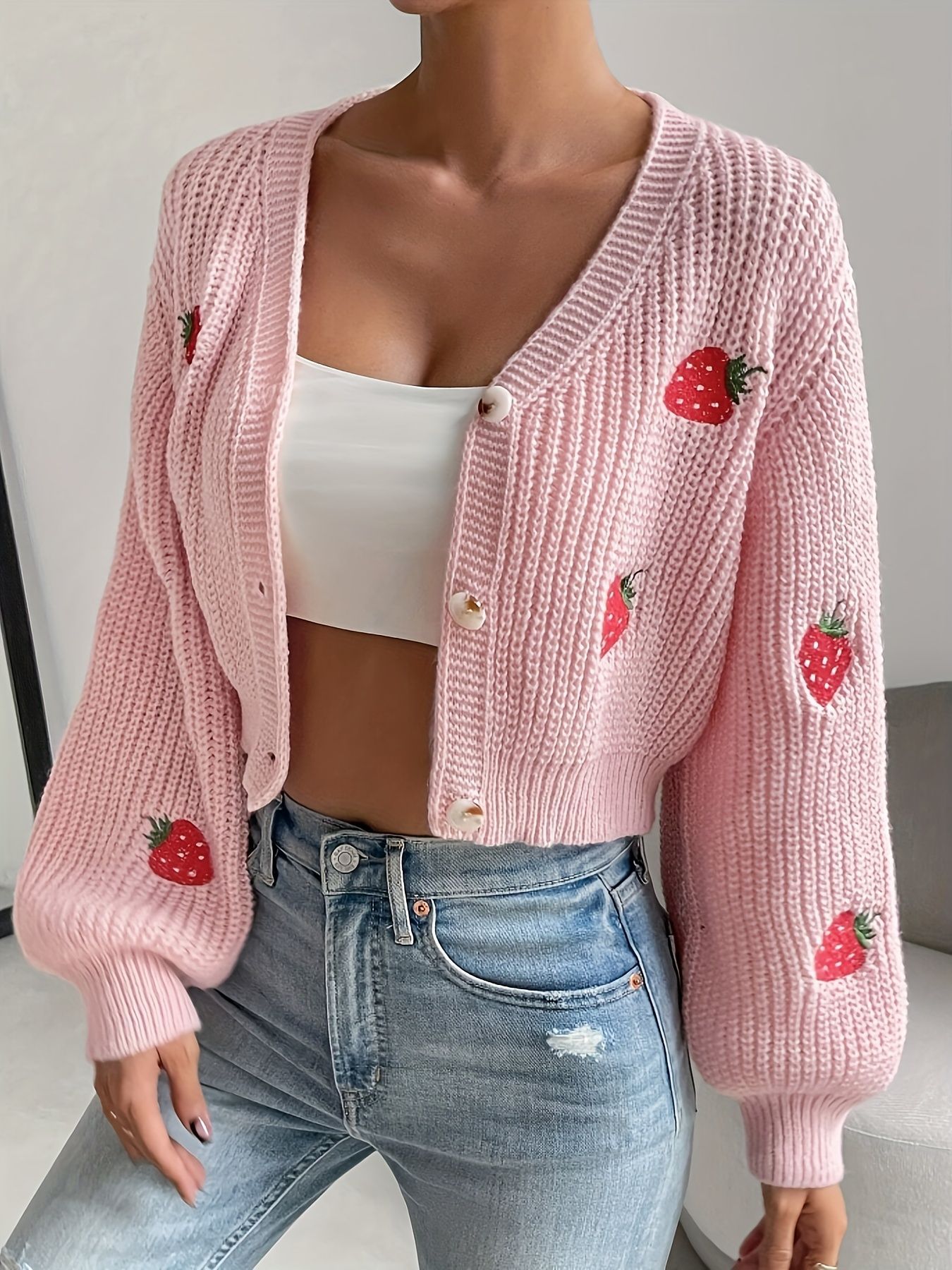 Casual Knitted Sweater Coat For Women