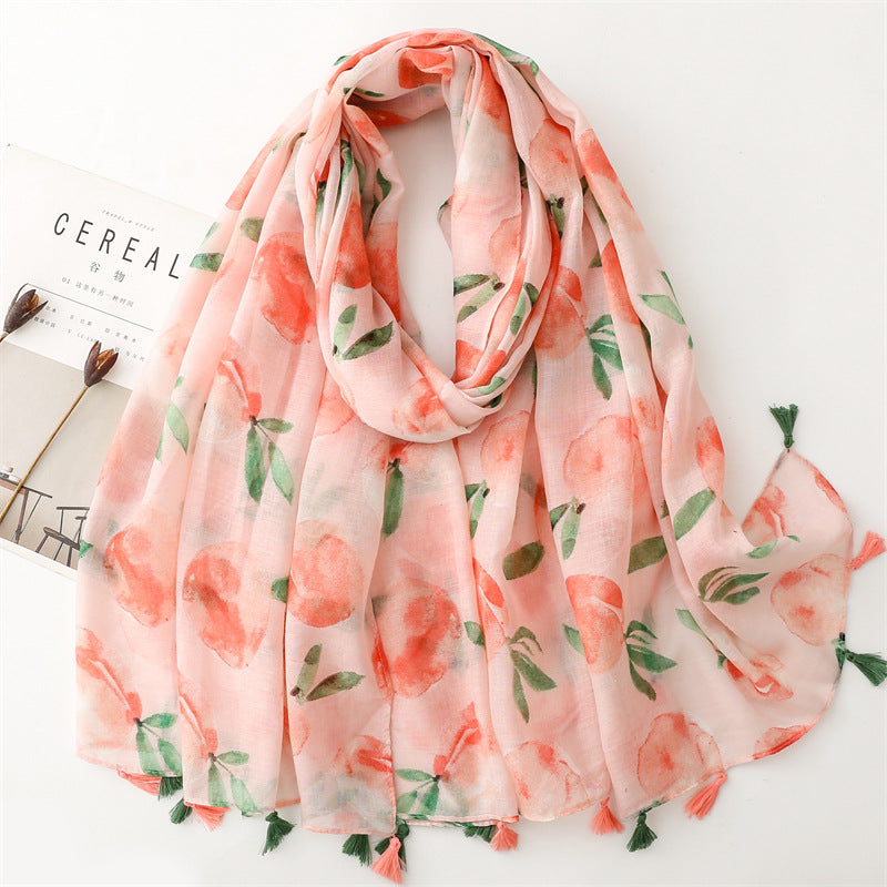 Creative Chinese Style Cotton And Linen Scarf