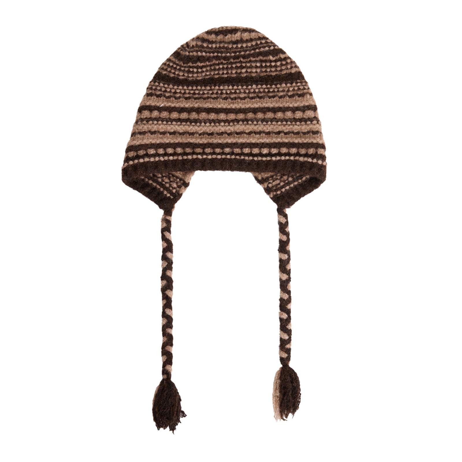 Retro Knit Beanie Women's Warm Wool Hat