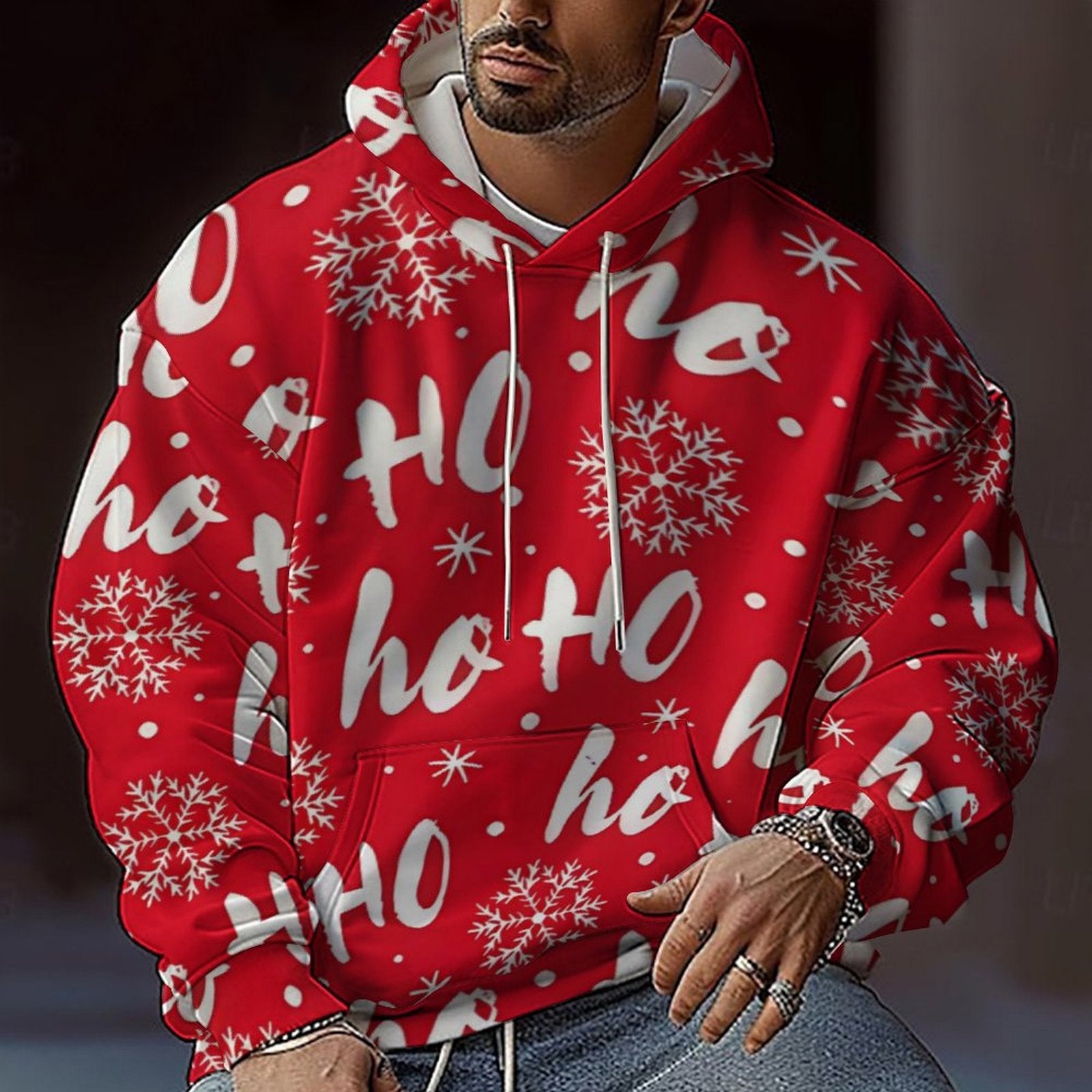 Men's Fashion New Digital Printed Hoodie
