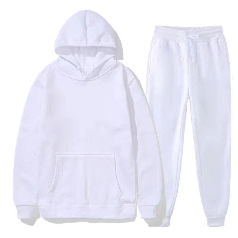 Men's And Women's Casual Loose Sweatshirt Sweatpants Two-piece Set