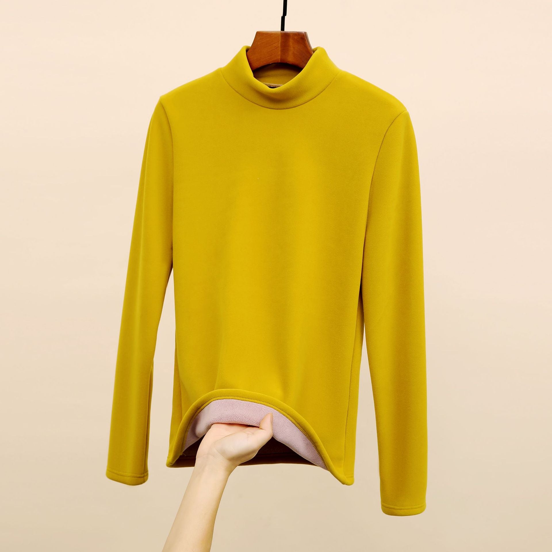 Thickened Inner Wear High-grade Black Collar Warm