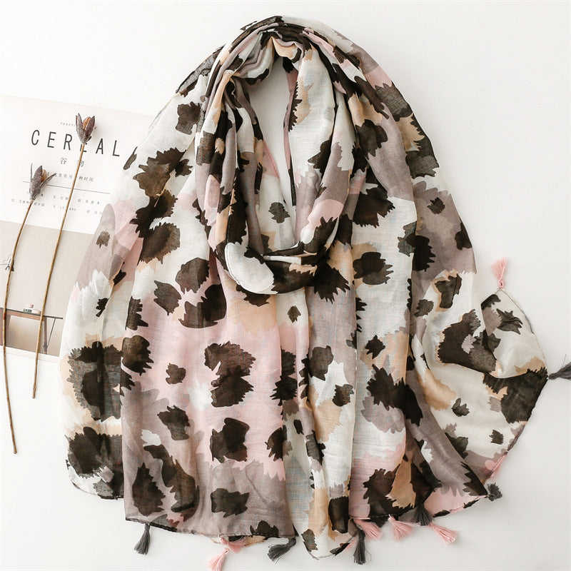 Creative Chinese Style Cotton And Linen Scarf