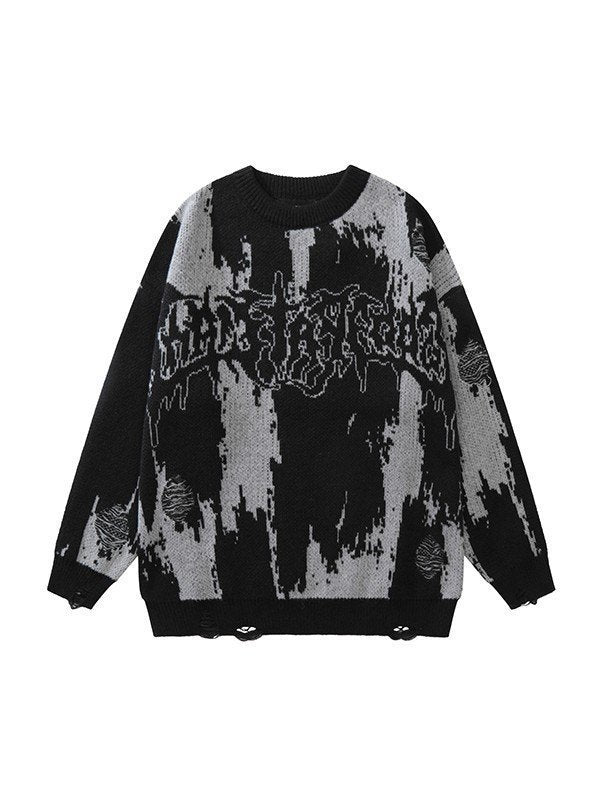 Men's 3D Printed Thick Knit Sweatshirt