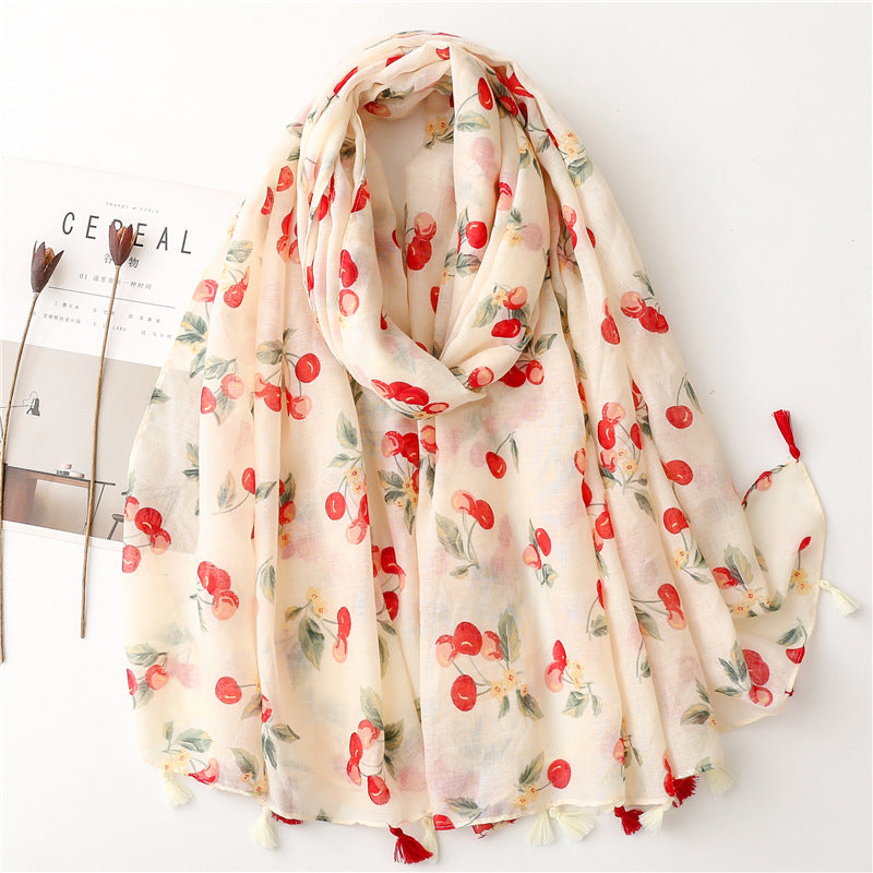 Creative Chinese Style Cotton And Linen Scarf