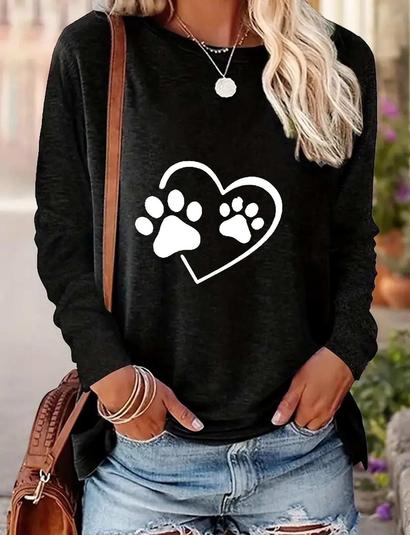 Women's Casual Long-sleeved Spring And Autumn T-shirt