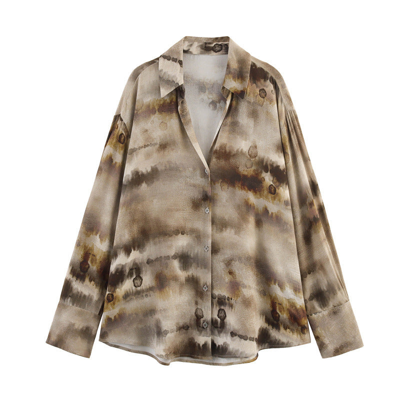 Tie-dye Shirt Pants Suit