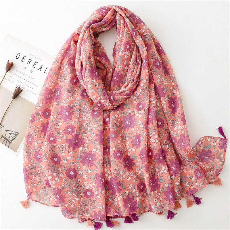Creative Chinese Style Cotton And Linen Scarf
