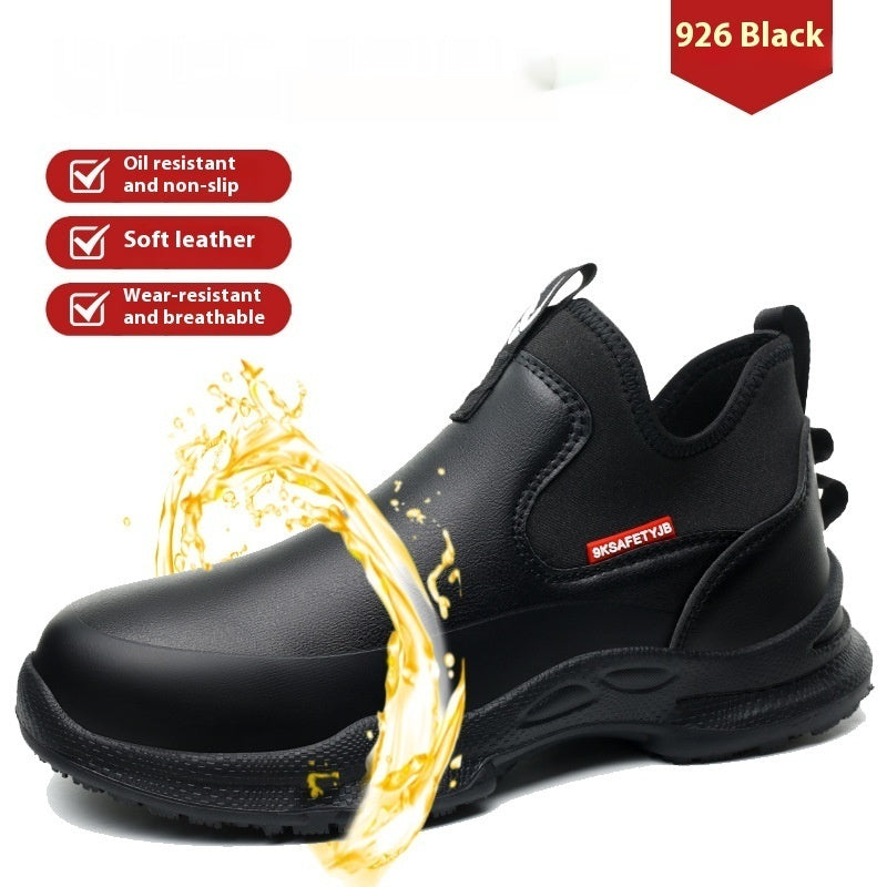 Men's Waterproof Oil Resistant Wear-resistant And Anti Slip Work Shoes