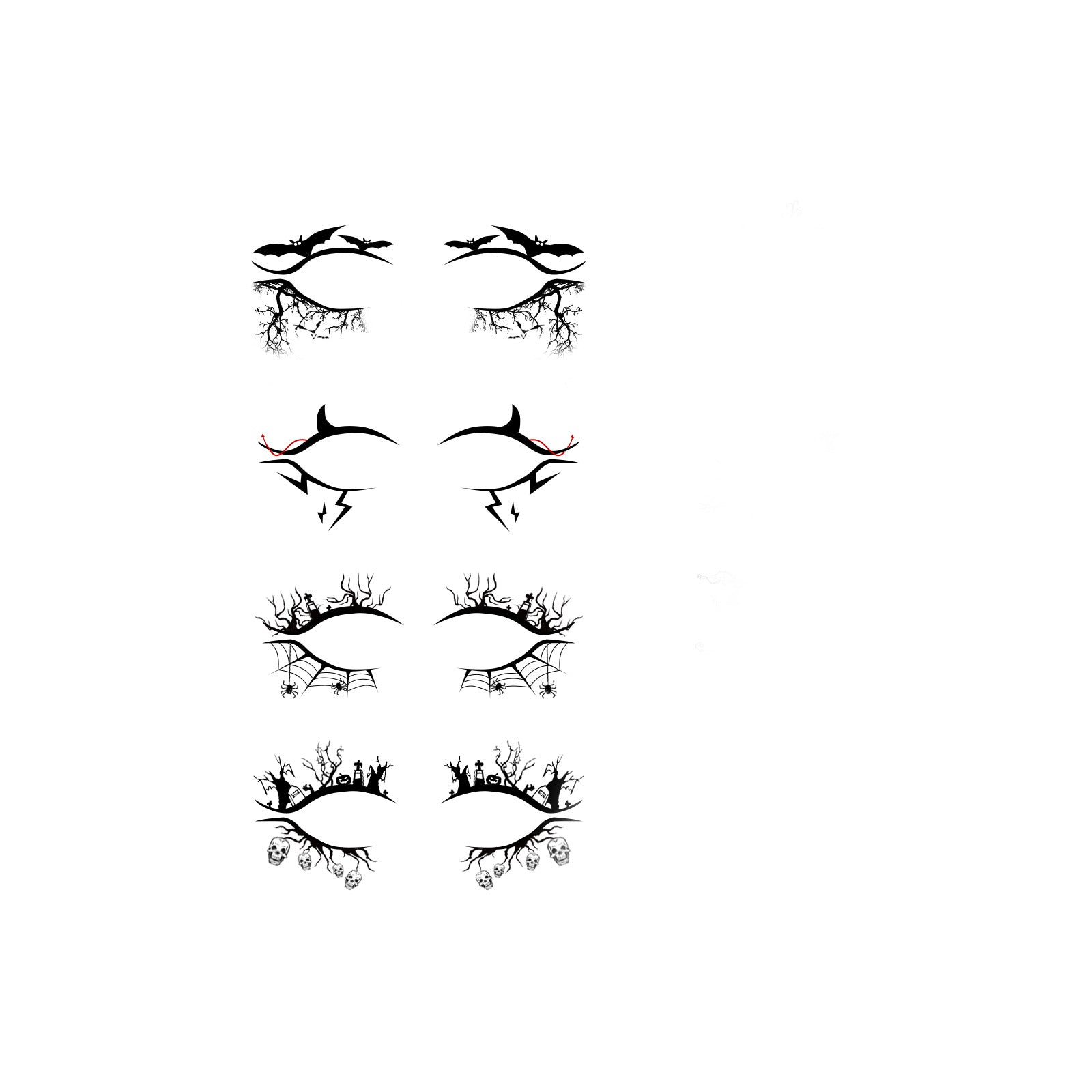 Halloween Eyeliner Stickers Party Makeup Tools