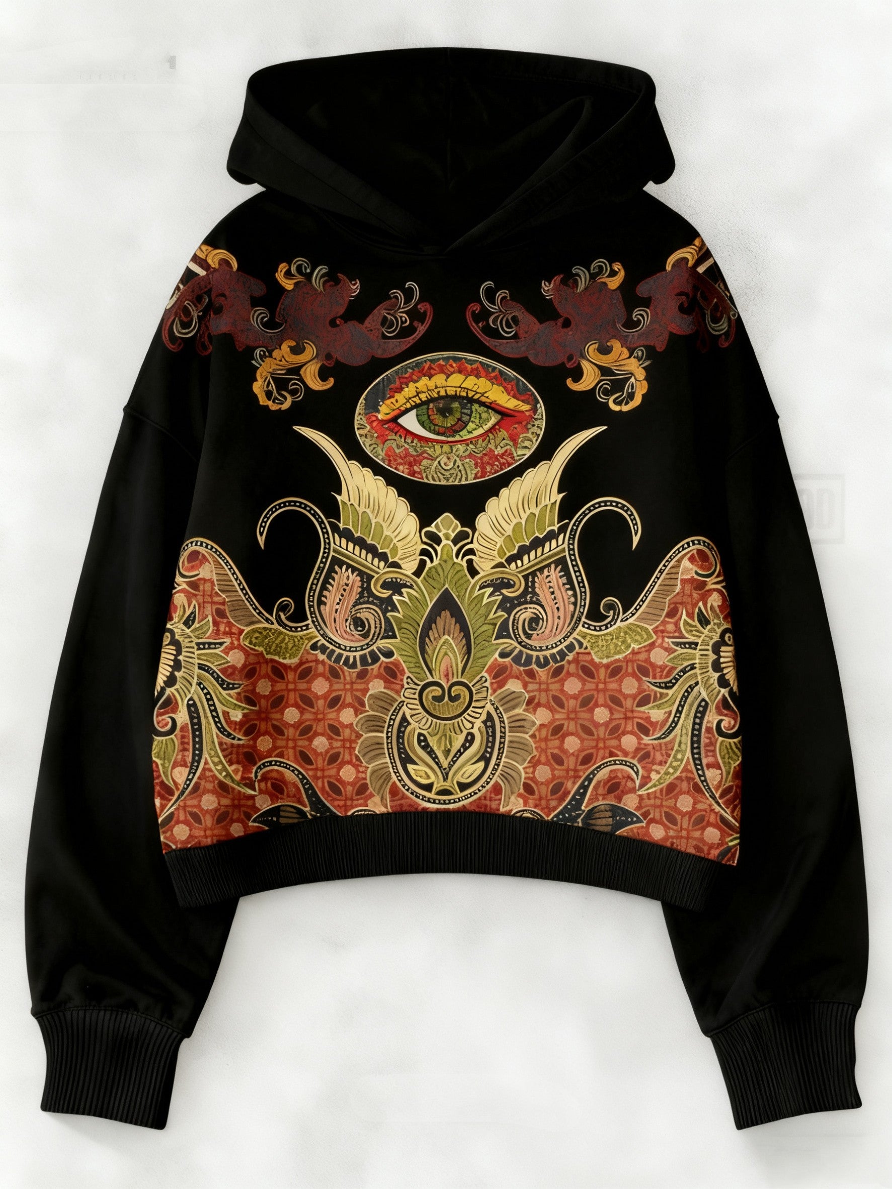 Fashion Casual Printed Polyester Sweater
