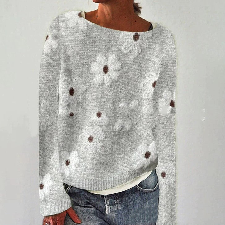 European And American Plus Size Round Neck Pullover Sweater