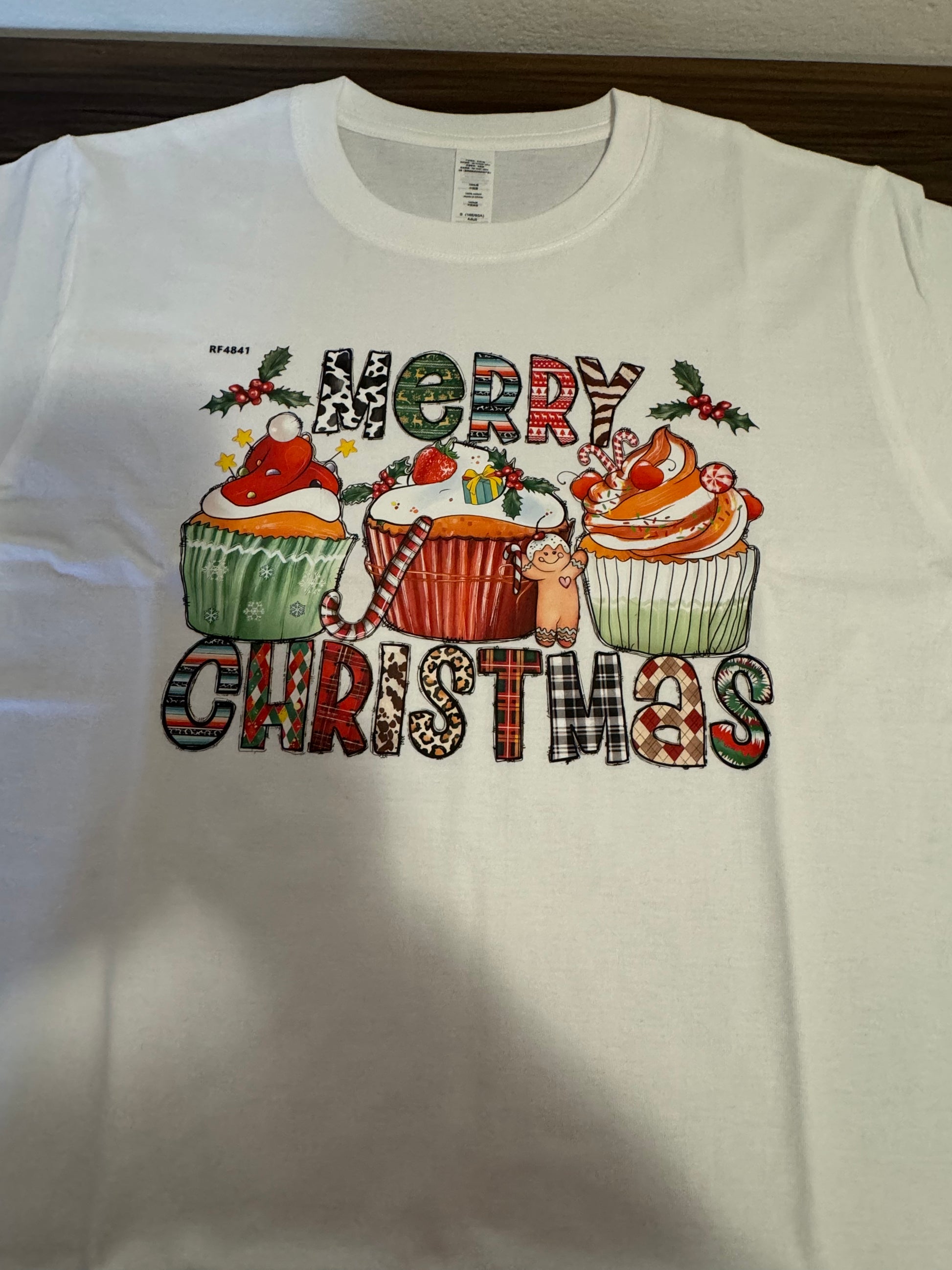 100% pure cotton unisex customised Christmas short sleeves shirt