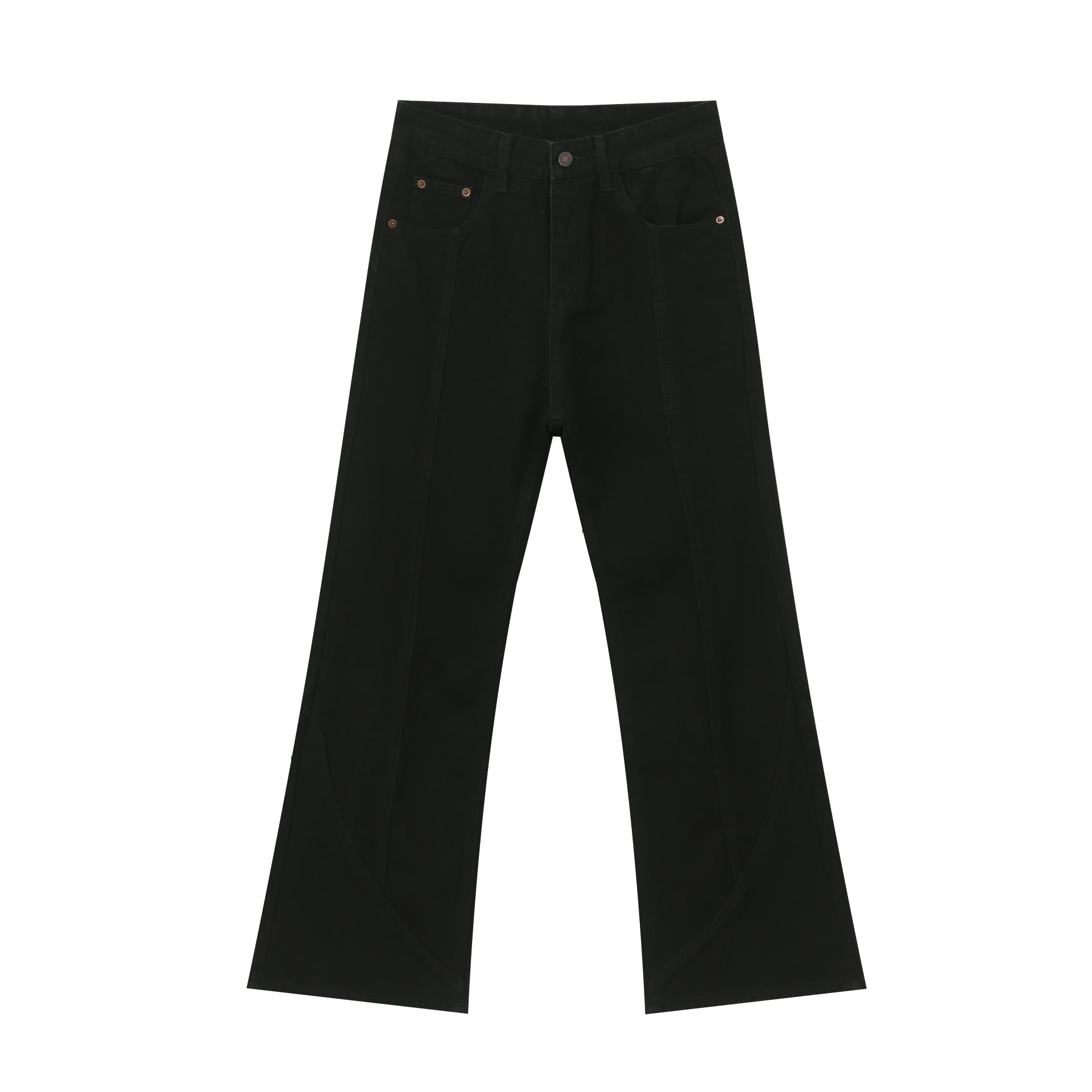 Black Weila Jeans Men's Loose Straight American Style