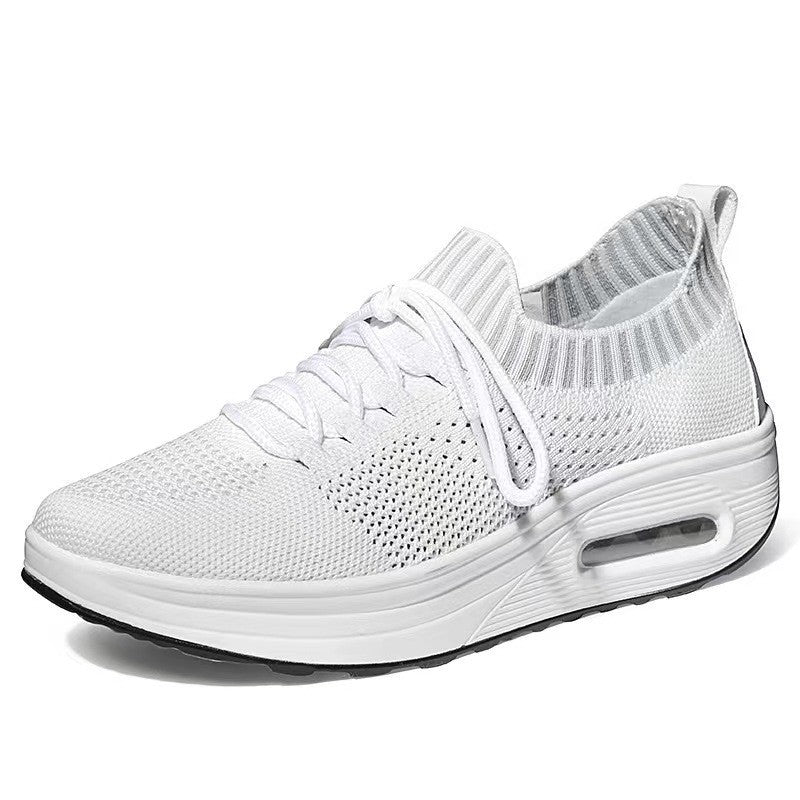 Mesh Low-top Air Cushion Thick Bottom Female Mesh Surface Breathable Shoes