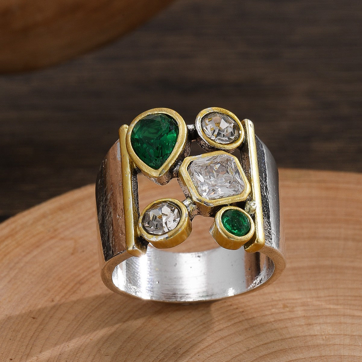 European And American Ladies Ring Retro Simple And Exaggerated Personality